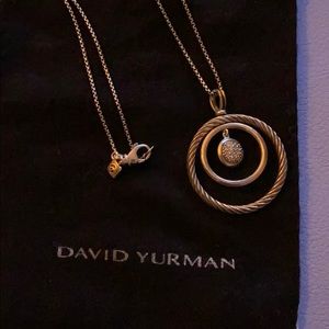 David Yurman Pave diamond mobile necklace